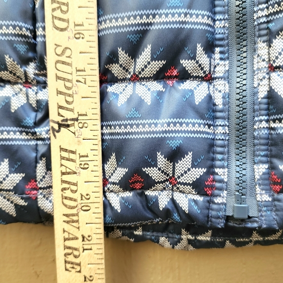 Old Navy Girls M(8) Vest Fair Isle Zip Frost Free Pockets Quilted Fleece-Lined - Picture 16 of 16